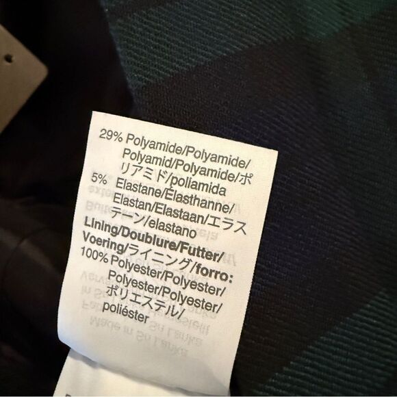 J. Crew Martie Black Watch Stretch Wool Blend Crop Pants New - Picture 7 of 10